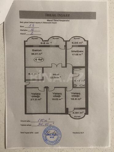 Satılır 4 otaqlı yeni tikili 170 m², Badamdar q., photo 4 from 10