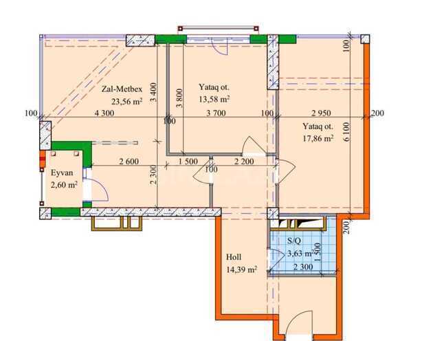 Satılır 2 otaqlı yeni tikili 85 m², 28 May m., photo 3 from 8