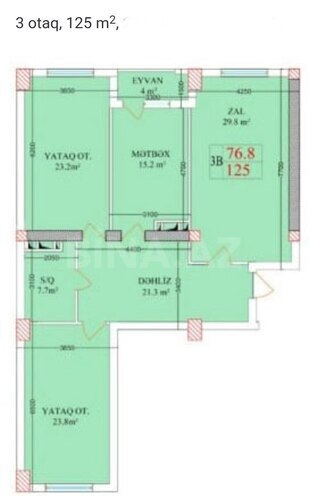 Продаётся 3-комн. новостройка 112 м², Бинагадинский р., photo 7 from 12