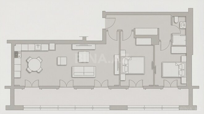 Жилой комплекс Knightsbridge Residence White City , планировка - 3-комн., 104 м²