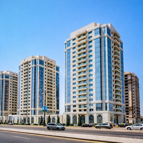 Продаётся 2-комн. новостройка 80 м², м. Кероглу, photo 1 from 11