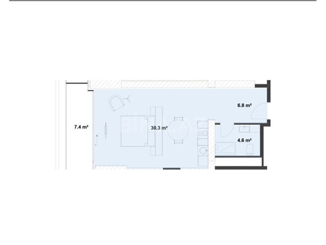 Продаётся 1-комн. новостройка 57.8 м², пос. Sea Breeze, photo 6 from 7