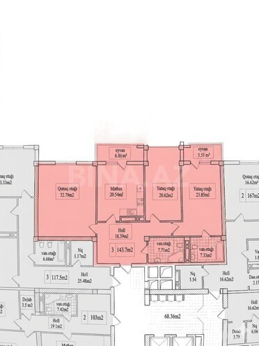 Satılır 3 otaqlı yeni tikili 143.7 m², Nəriman Nərimanov m., photo 5 from 32