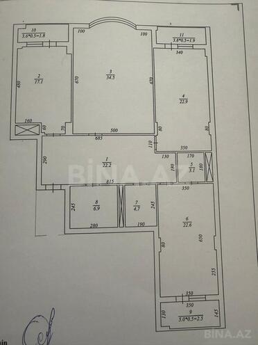 Продаётся 4-комн. новостройка 156 м², м. Элмляр Академиясы, photo 1 from 9