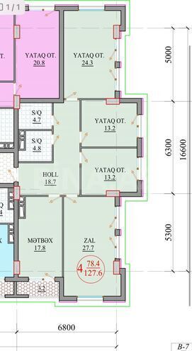 Satılır 4 otaqlı yeni tikili 127 m², Nəriman Nərimanov m., photo 23 from 31