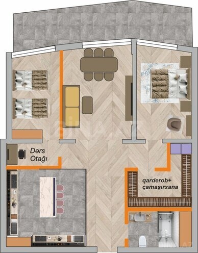 Продаётся 3-комн. новостройка 120 м², м. Низами, photo 7 from 16