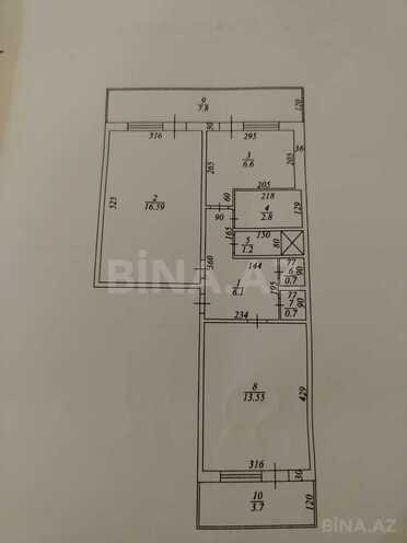 Satılır 2 otaqlı köhnə tikili 60 m², Köhnə Günəşli q., photo 24 from 25