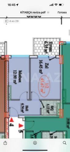 Satılır 1 otaqlı yeni tikili 46 m², Koroğlu m., photo 3 from 13