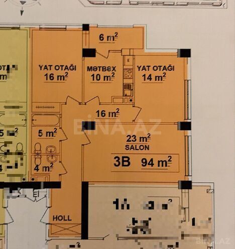 Продаётся 2-комн. новостройка 65 м², м. Кара Караев, photo 8 from 10