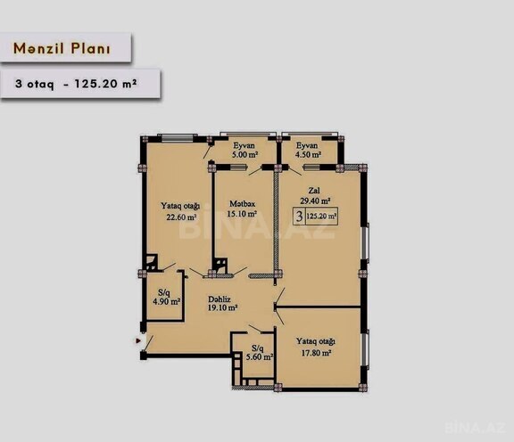 Satılır 3 otaqlı yeni tikili 125 m², Nərimanov r., photo 9 from 25