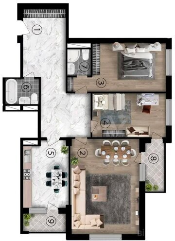 Satılır 3 otaqlı yeni tikili 117 m², 28 May m., photo 9 from 10