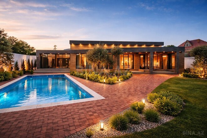 İcarəyə verilir 4 otaqlı həyət evi/bağ evi 260 m², Mərdəkan q., photo 1 from 13
