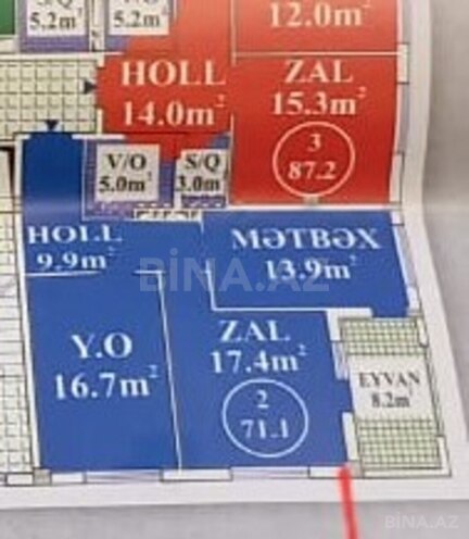 Продаётся 2-комн. новостройка 72 м², м. Гянджлик, photo 5 from 6