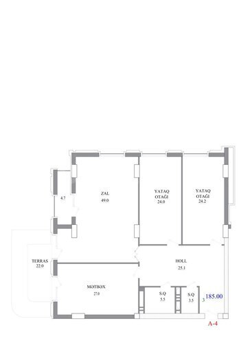 Satılır 1 otaqlı yeni tikili 77 m², Nizami m., photo 6 from 7