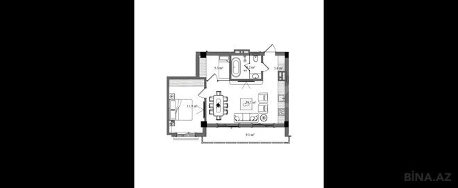 Satılır 3 otaqlı yeni tikili 73.9 m², photo 8 from 9