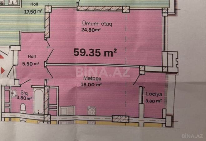 Продаётся 1-комн. новостройка 60 м², м. Азадлыг проспекти, photo 9 from 10