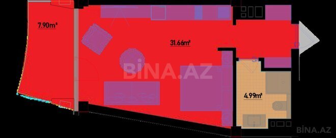 Satılır 1 otaqlı yeni tikili 51.5 m², Nardaran q., photo 7 from 8