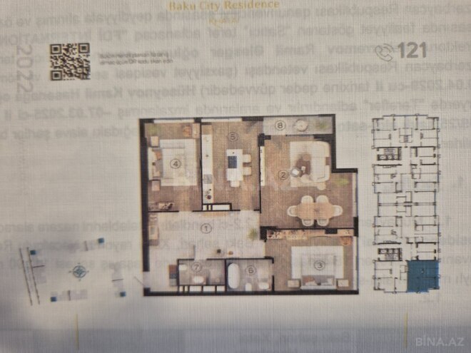 Satılır 3 otaqlı yeni tikili 123.6 m², Şah İsmayıl Xətai m., photo 14 from 15