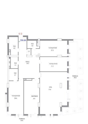 Satılır 4 otaqlı yeni tikili 290 m², Nizami m., photo 7 from 8