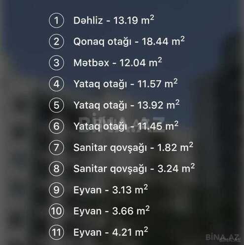 Продаётся 4-комн. новостройка 110 м², Ясамальский р., photo 11 from 16