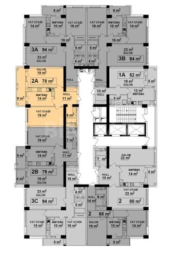 Продаётся 2-комн. новостройка 78 м², м. Кара Караев, photo 6 from 8