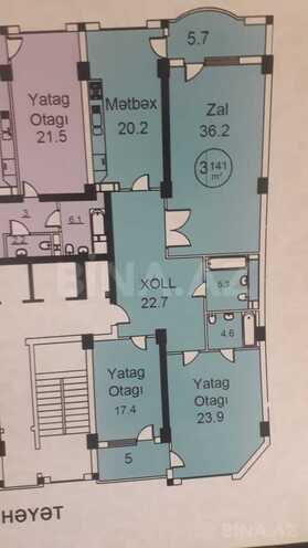Продаётся 3-комн. новостройка 141 м², Насиминский  р., photo 11 from 12