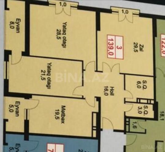 Продаётся 3-комн. новостройка 140 м², м. Ахмедлы, photo 10 from 11