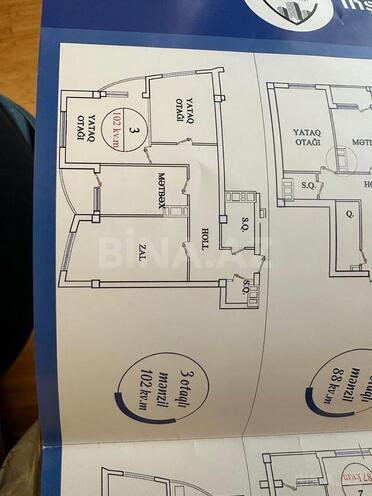 Satılır 3 otaqlı yeni tikili 102 m², Saray q., photo 3 from 14