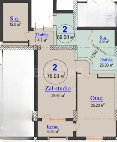 Продаётся 1-комн. новостройка 78 м², Насиминский  р., photo 10 from 11