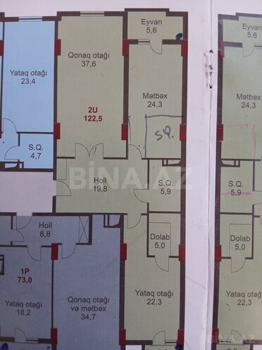 Продаётся 2-комн. новостройка 122.5 м², м. Гянджлик, photo 11 from 18