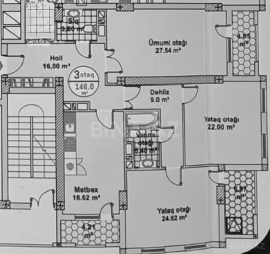 Satılır 3 otaqlı yeni tikili 146 m², 20 Yanvar m., photo 17 from 18