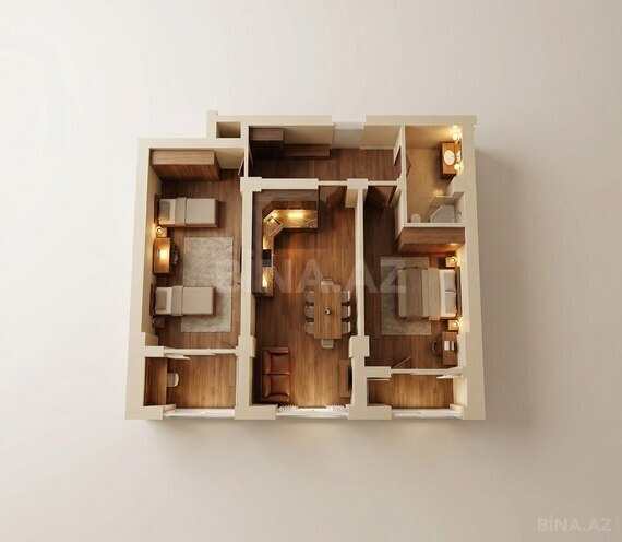 Satılır 2 otaqlı yeni tikili 83 m², Yeni Yasamal q., photo 12 from 13