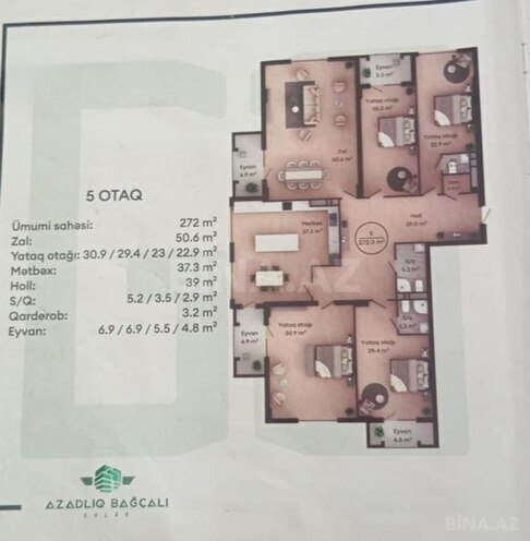 Satılır 5 otaqlı yeni tikili 272 m², Nərimanov r., photo 4 from 8