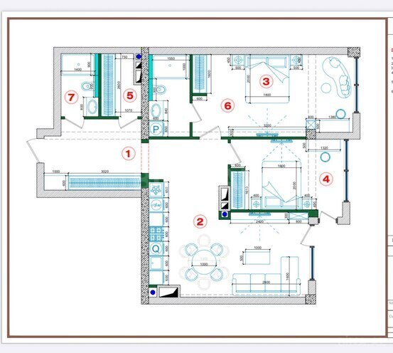Сдаётся 3-комн. новостройка 100 м², м. 28 мая, photo 31 from 32