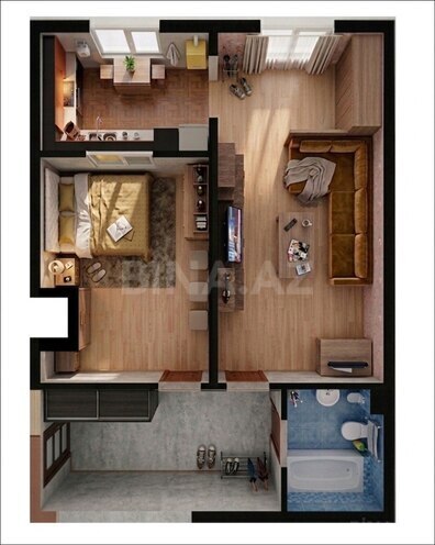 Продаётся 2-комн. новостройка 53 м², м. Мемар Аджеми, photo 1 from 17