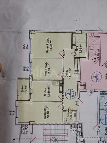 Продаётся 3-комн. новостройка 86 м², м. Кара Караев, photo 3 from 10