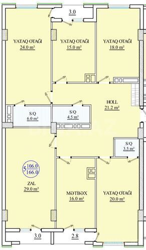 Продаётся 5-комн. новостройка 166 м², м. Гянджлик, photo 14 from 25