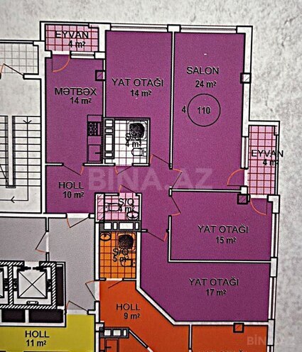 Satılır 4 otaqlı yeni tikili 110 m², Neftçilər m., photo 3 from 18