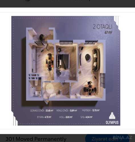 Satılır 2 otaqlı yeni tikili 67 m², Xətai r., photo 4 from 6