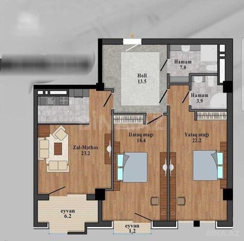 Satılır 3 otaqlı yeni tikili 92 m², Nəsimi r., photo 12 from 13