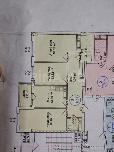 Продаётся 3-комн. новостройка 87 м², м. Кара Караев, photo 4 from 10