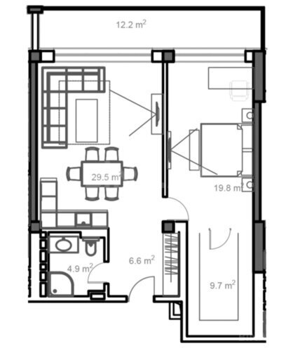 Продаётся 2-комн. новостройка 97.5 м², пос. Нардаран, photo 6 from 7