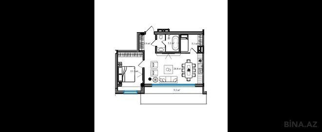 Продаётся 3-комн. новостройка 67.6 м², photo 8 from 9