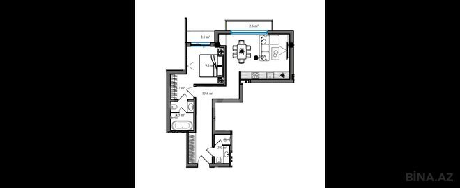 Продаётся 2-комн. новостройка 70.1 м², photo 8 from 9