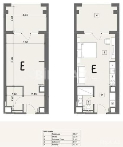 Продаётся 1-комн. новостройка 36 м², Сабунчинский  р., photo 14 from 15
