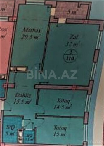 Satılır 3 otaqlı yeni tikili 110 m², Həzi Aslanov m., photo 11 from 14
