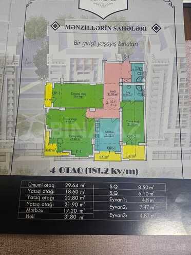 Satılır 4 otaqlı yeni tikili 181 m², Nəriman Nərimanov m., photo 7 from 8