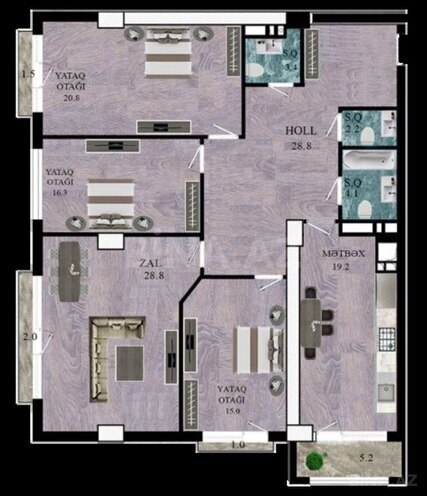 Продаётся 4-комн. новостройка 148.3 м², м. 28 мая, photo 6 from 17