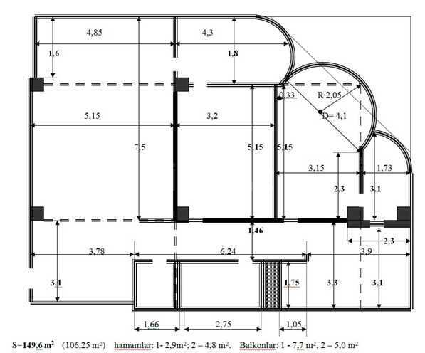 Satılır 3 otaqlı yeni tikili 150 m², Nəriman Nərimanov m., photo 26 from 27
