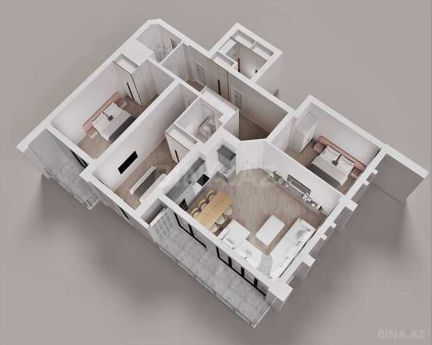 Жилой комплекс  Gəncə Park City, планировка - 3-комн., 136.6 м²